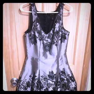 Silver White House Black Market dress